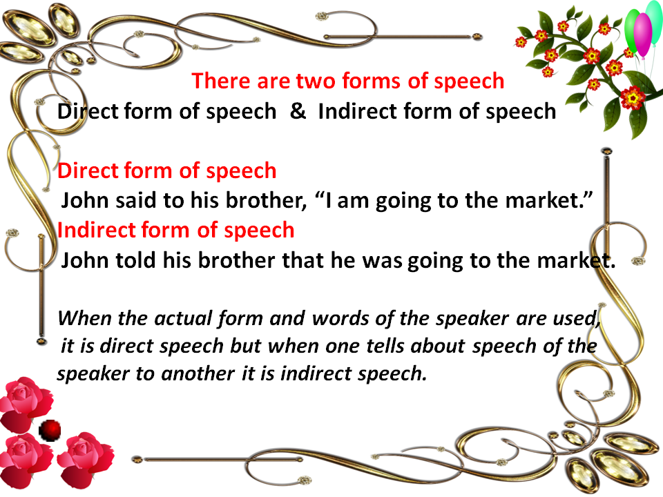 simple english speech