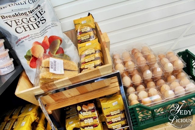 Organic Eggs, Vegetable Chips, and Jacobino Biscuit at BE WELL All Natural and Organic Health Food Store
