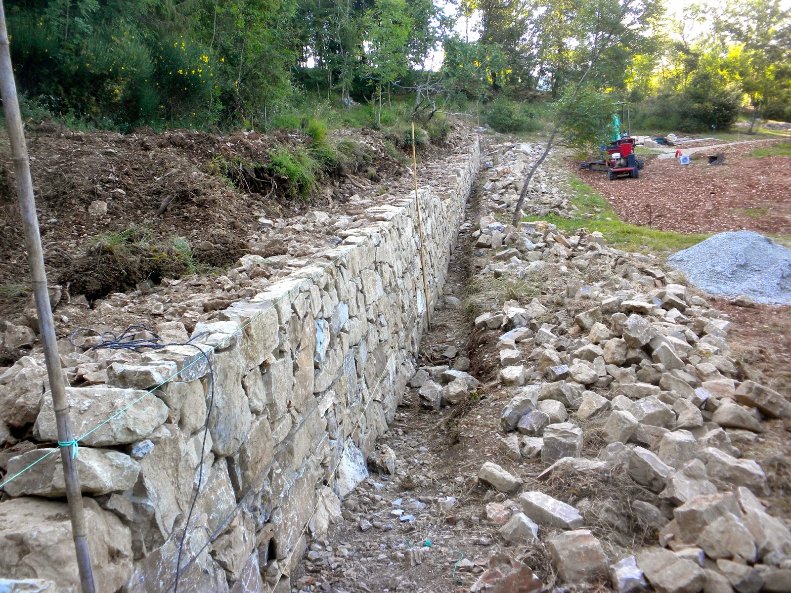 new drystone wall