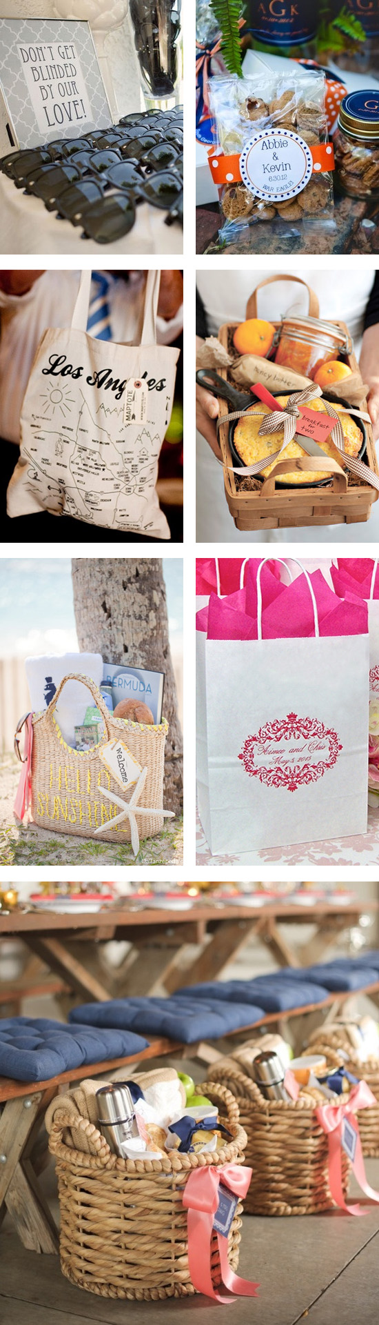 Wedding Welcome Gift Bags, Ideas, and Inspiration