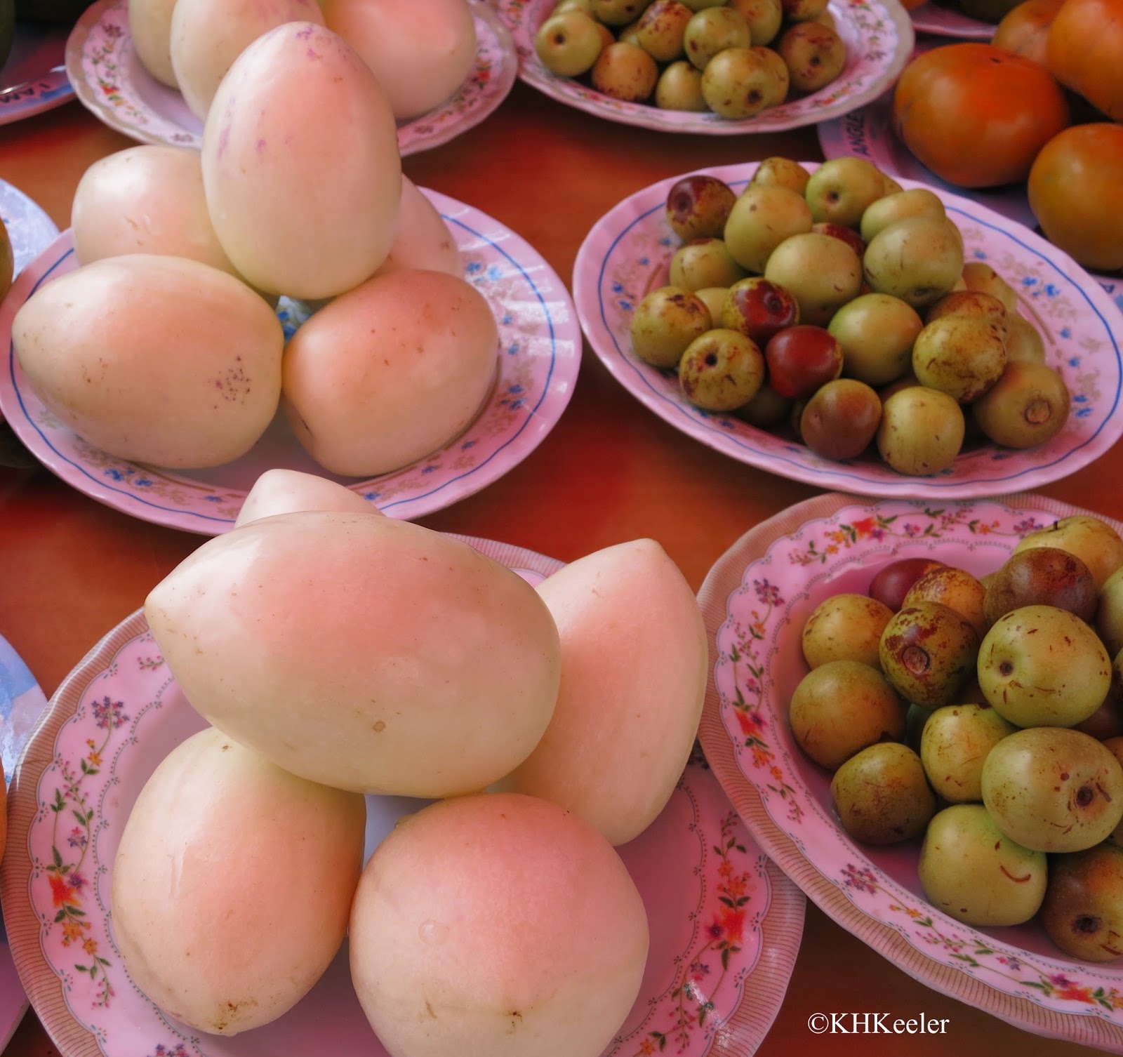 small melons and fresh red dates small melons and fresh red dates