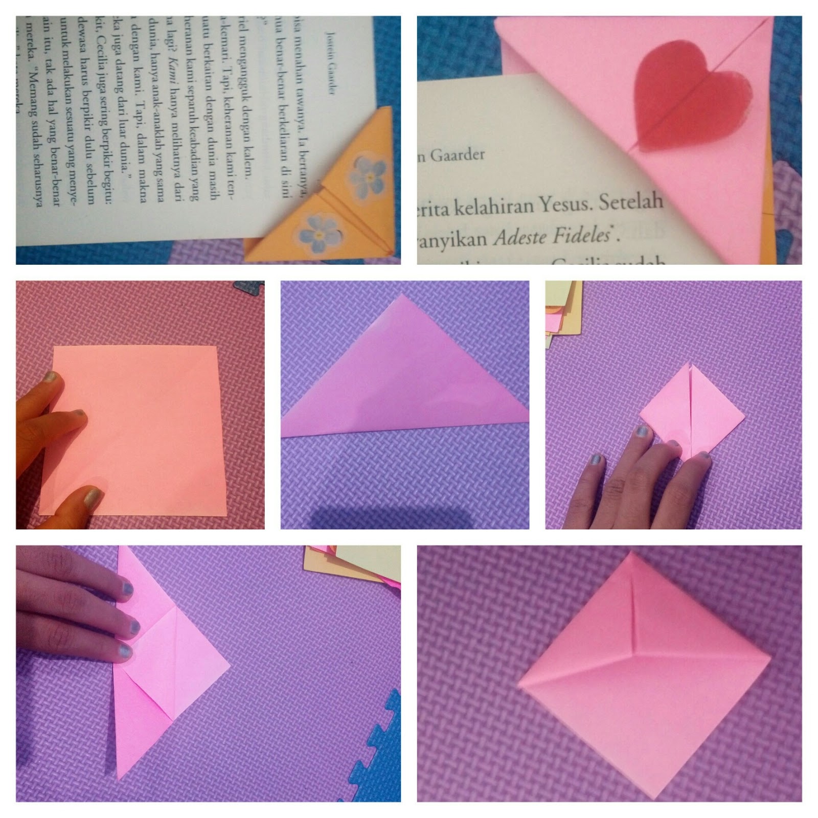 Cara Membuat Pembatas Buku Dari Origami Mudah Cari Buku