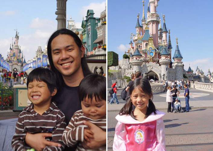 pink aurora dress, Main Street Disneyland Paris