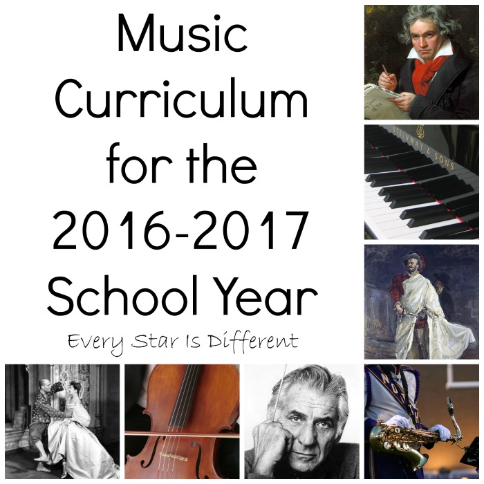 Music Curriculum for 2016-2017 School Year