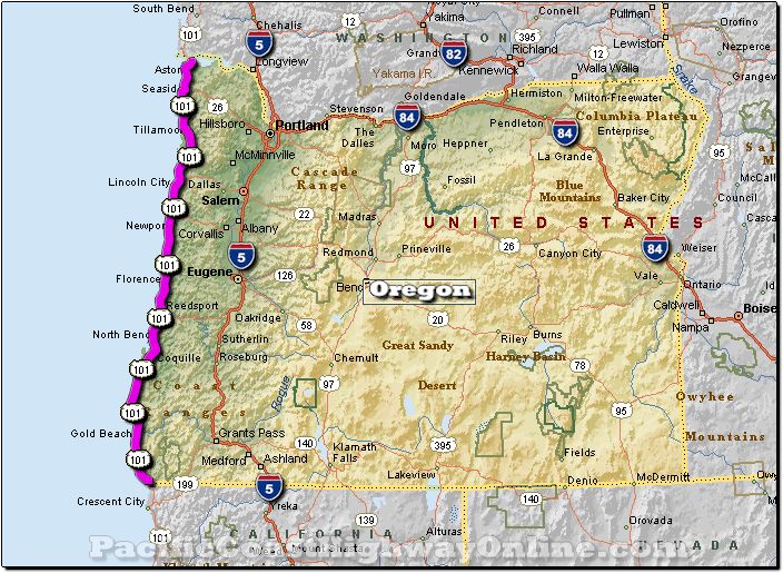 Top Drive Highway 101 The Oregon Coast / Super route De Kust Van