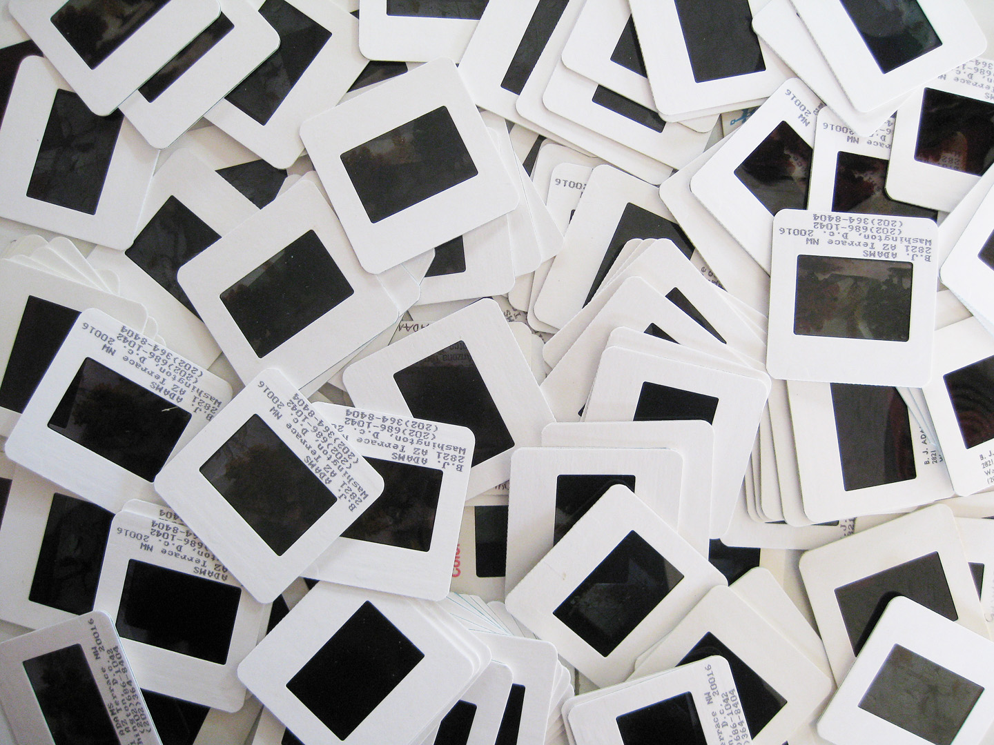 b j adams small art work old slides