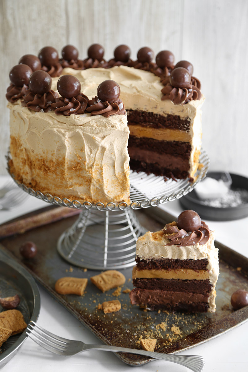 Malted Nutella &amp; Biscoff Brownie Torte | Sprinkle Bakes