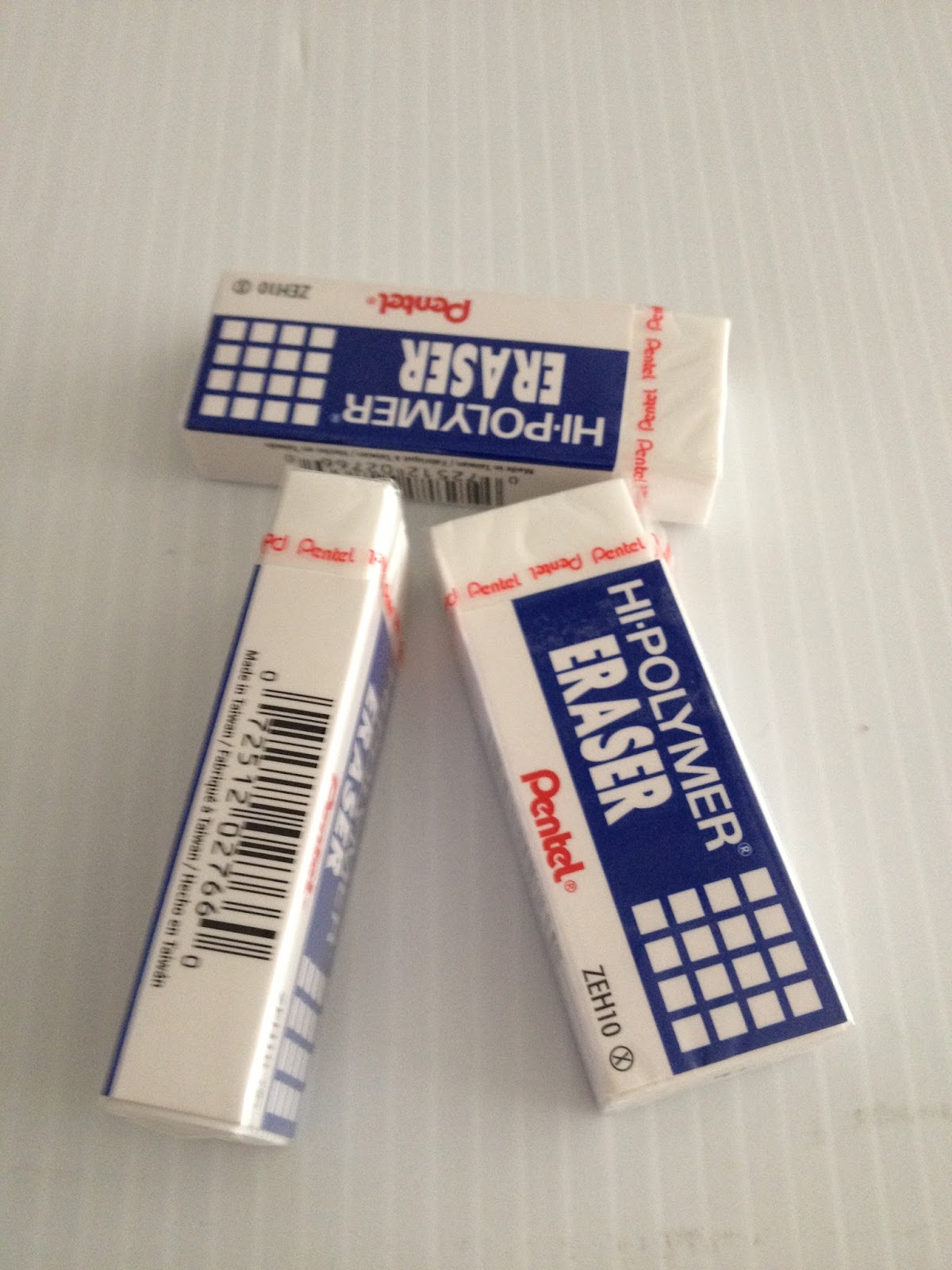 Pentel Eraser Caps, Hi-Polymer, 10 Pack - 10 erasers