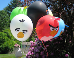 angry birds balloons diy flocking feather fun