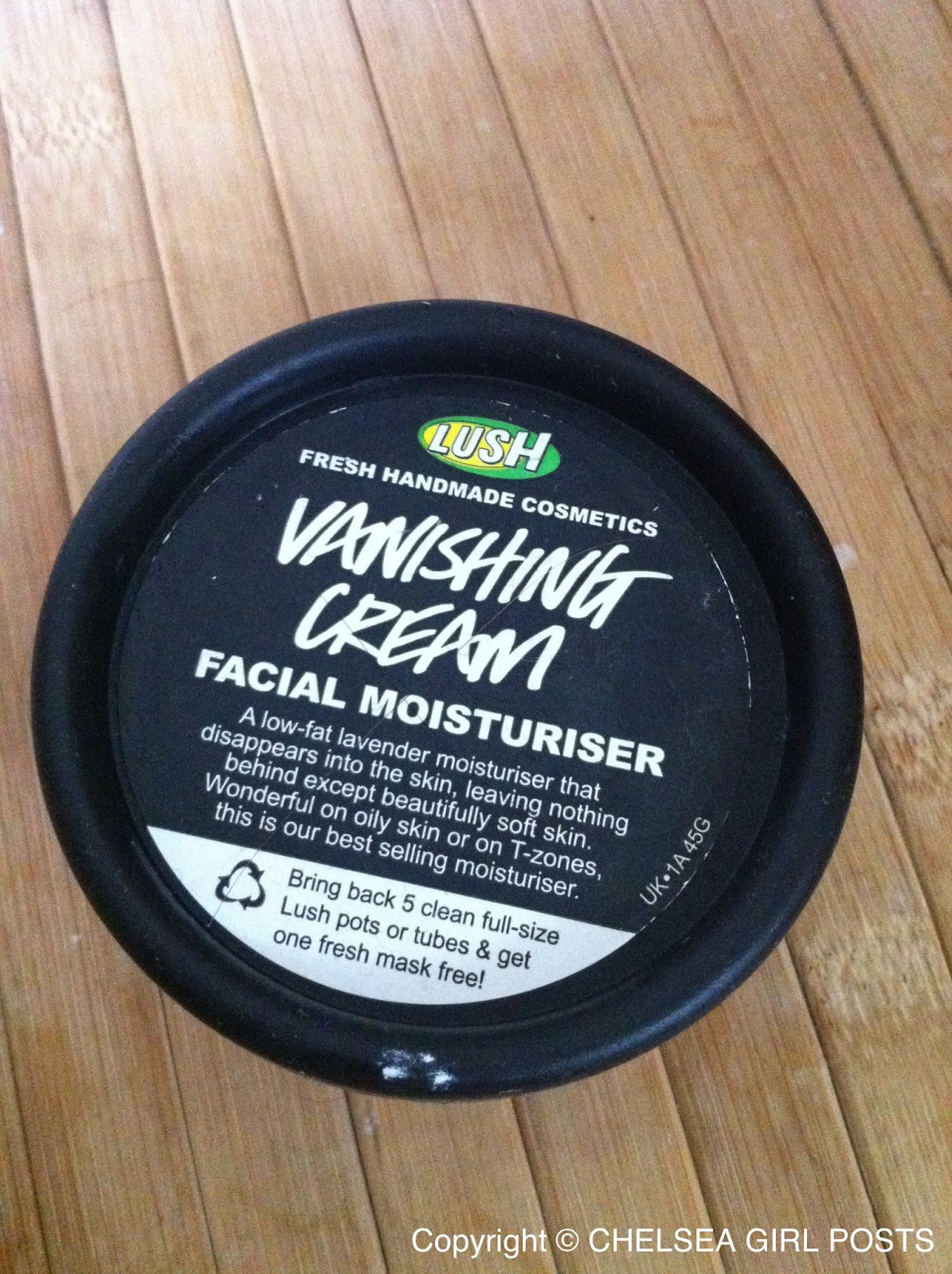 lush vanishing cream