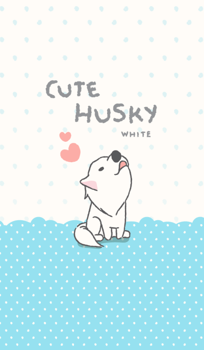 Cute Husky (White-JP)