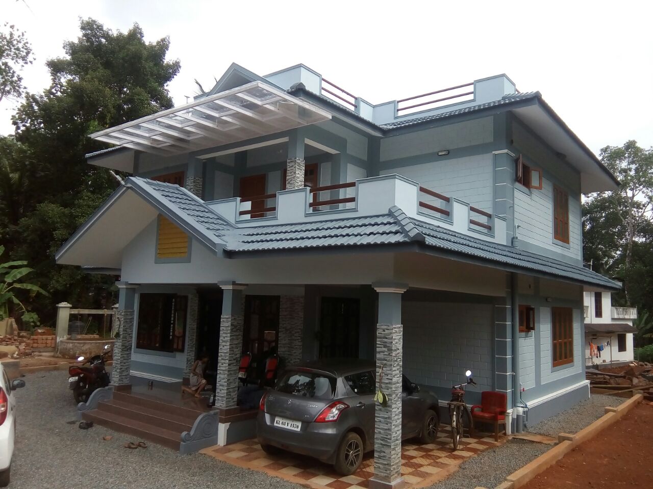 27 Lakh4BHk1950Sqft Double Storey House At Pathanamthitta