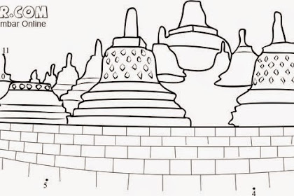 √ 9+ Gambar Sketsa Candi Borobudur Mudah - ONPOS