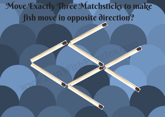 Matchstick Puzzle for kids-Fish