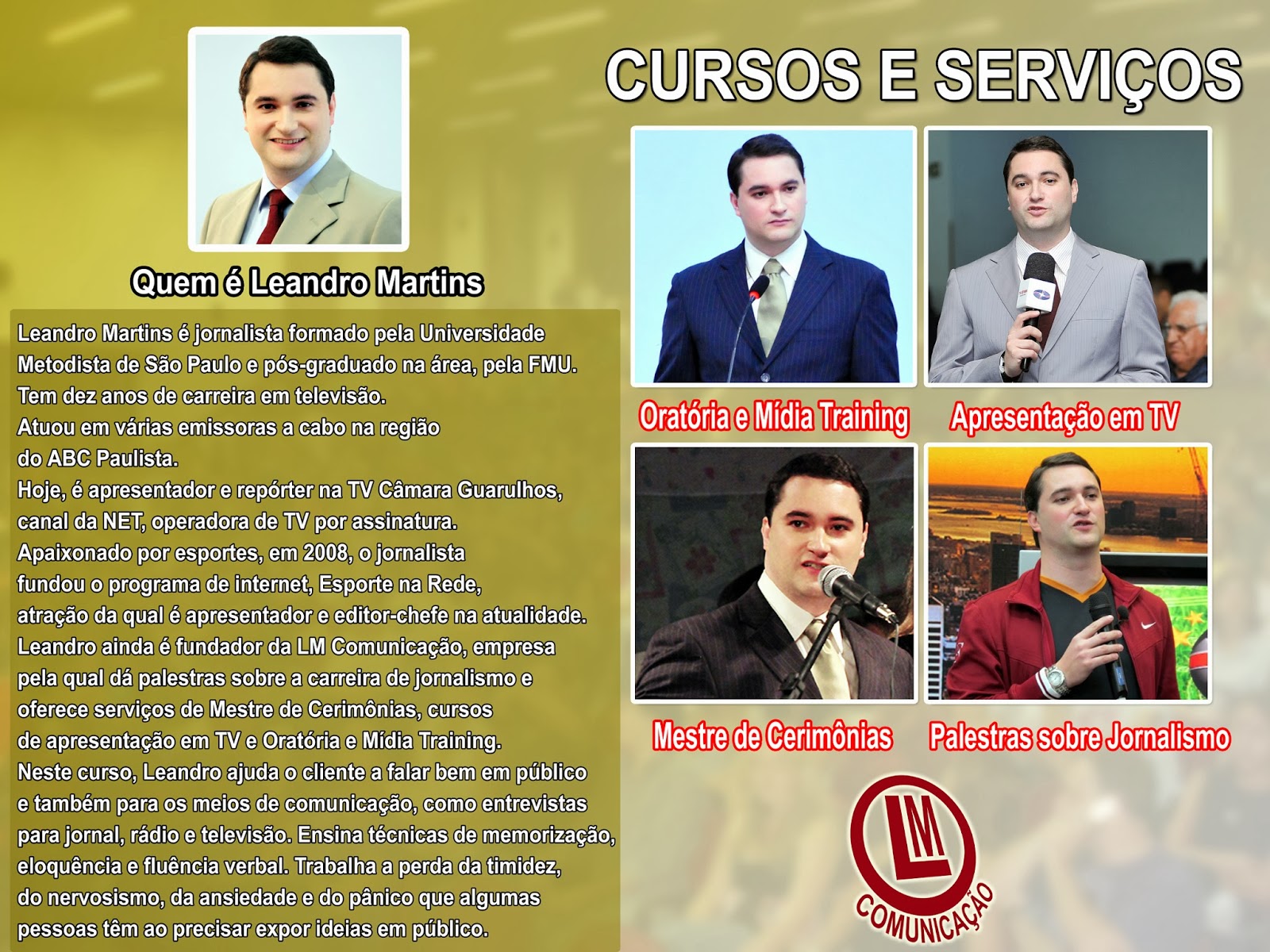 Leandro Martins jornalista inquieto e DIPLOMADO Conteúdo pago na