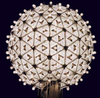 ''262,790... 262,789... 262,788... 262,787... 262,786...'' Photo of ball covered in crystals for New Year's Eve countdown in Times Square