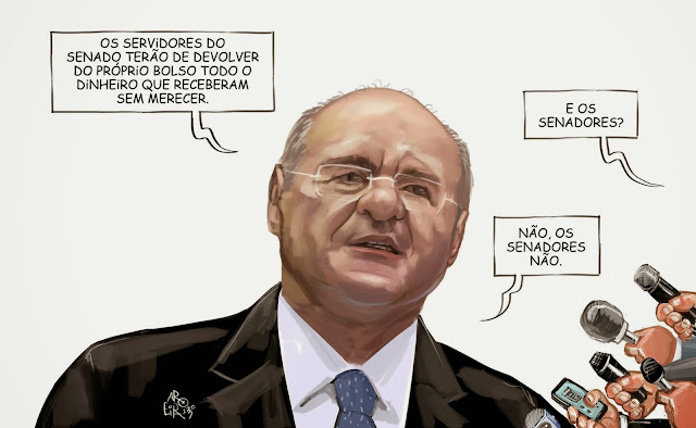 Resultado de imagem para Renan Calheiro/charge/aroeira