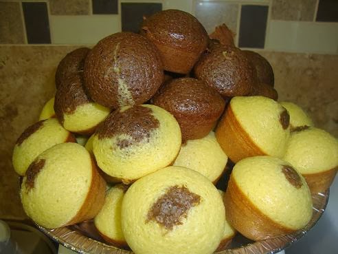 Panquecitos chocolate y vainilla