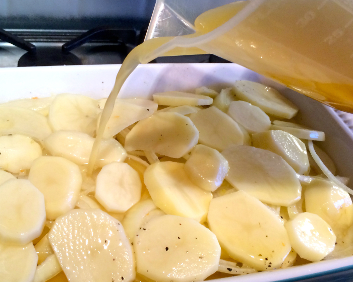 The Other Words Potato and Onion Hotpot, with Crispy Bacon