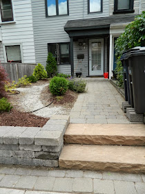 Leslieville garden cleanup front path after Paul Jung Gardening Services Toronto