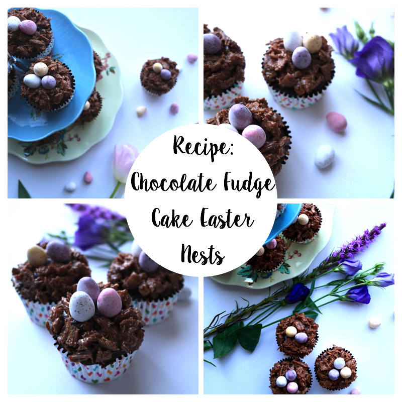 Recipe Chocolate Fudge Cake Easter Nests Rachel Emily