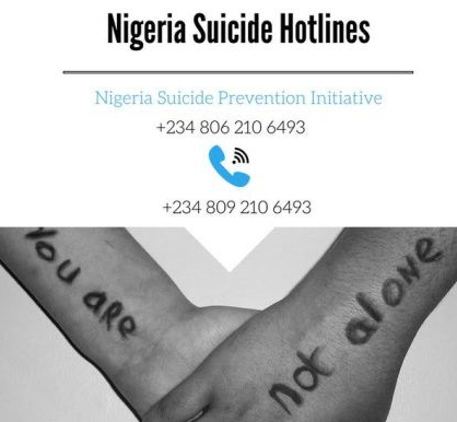 suicide prevention help line nigeria suicide prevention help line nigeria