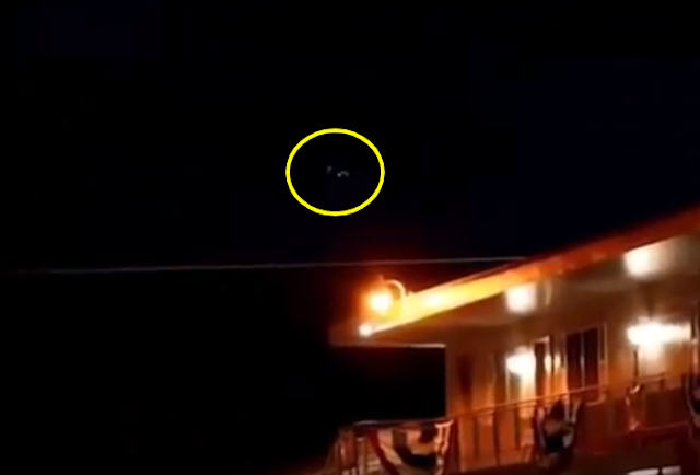 Showing the UFO right above the housing complex in Bridgeport in California.