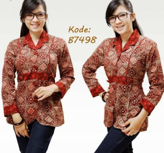 Gambar baju batik lengan panjang desain terbaru Gambar baju batik lengan panjang desain terbaru