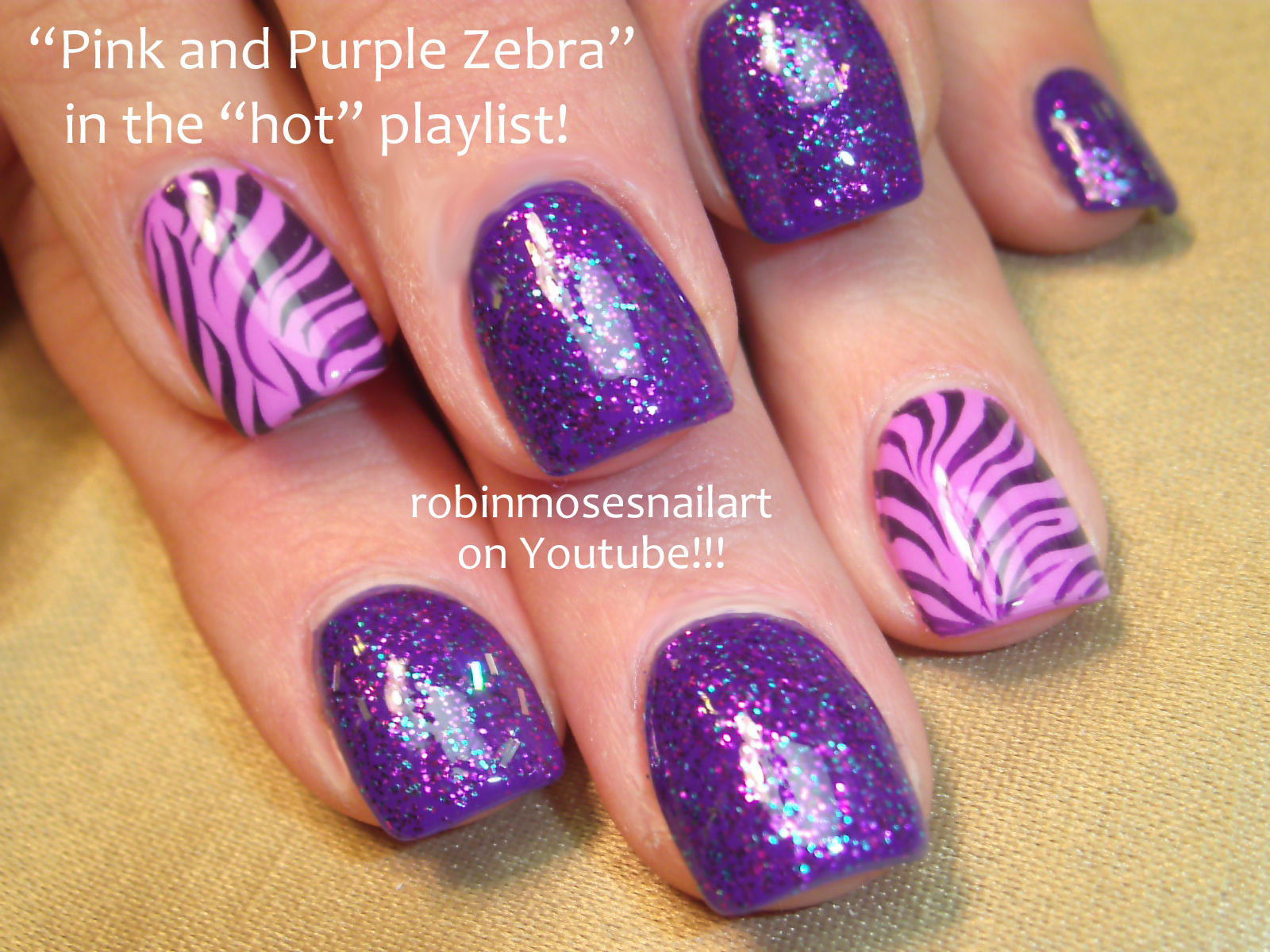 1. Purple and Pink Ombre Nails - wide 11