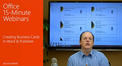 Office 15-Minute Webinar - How to Create Business Cards