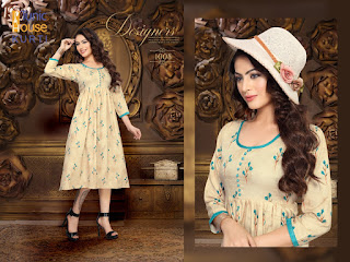 "Tunic house Pracheen" Rayon printed kurtis catalog