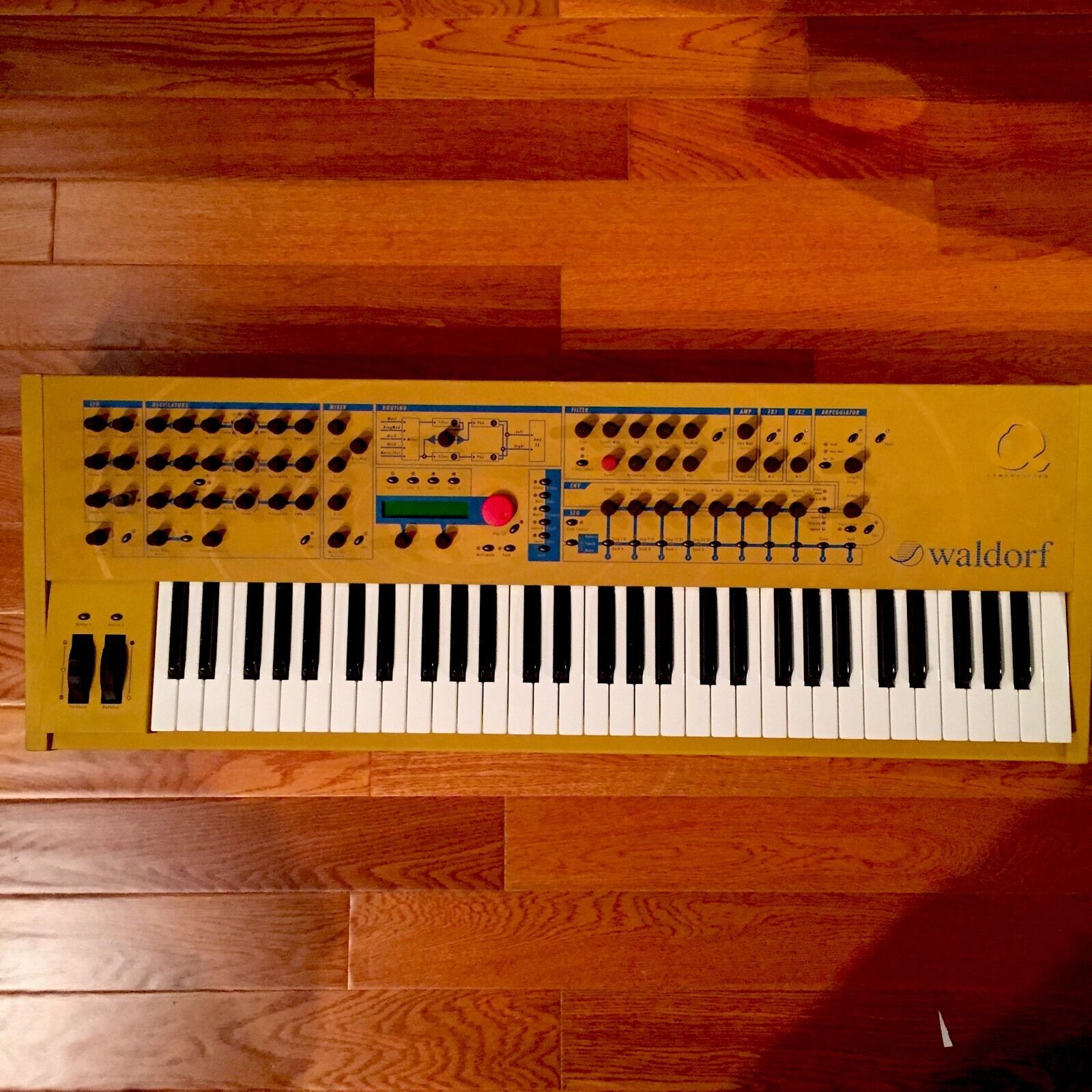 MATRIXSYNTH Yellow Waldorf Q Keyboard Synthesizer