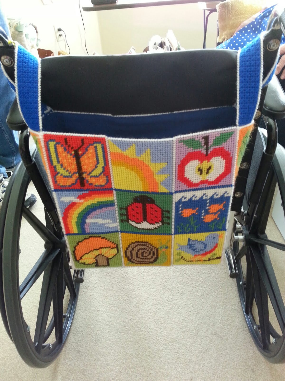 Susan S Texas Quilting Adventures Wheelchair Bag For Grandma Vivian Wheelchair Bag For Grandma Vivian