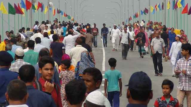 Sheikh Hasina Dharla Bridge in Fulbari, Kurigram inaugurated কুড়িগ্রামের ফুলবাড়ীতে শেখ হাসিনা ধরলা সেতু’র উদ্বোধন