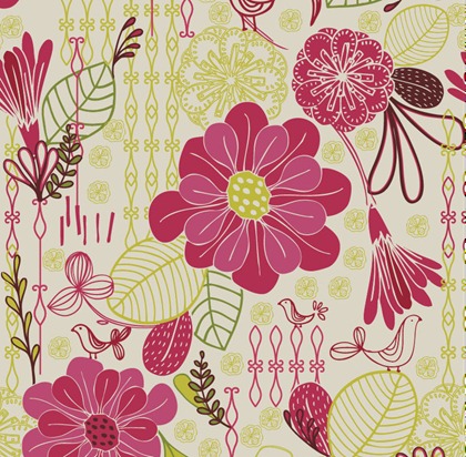 floral wallpaper vector. flower designs for