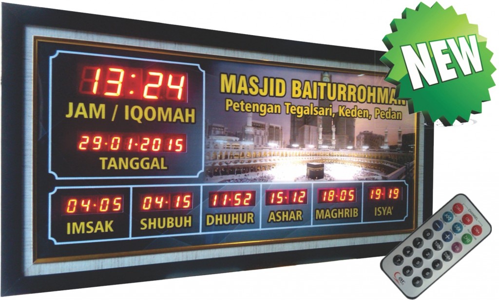 Jual Jam Jadwal Sholat Digital Masjid Iqomah Murah Bergaransi Bisnis