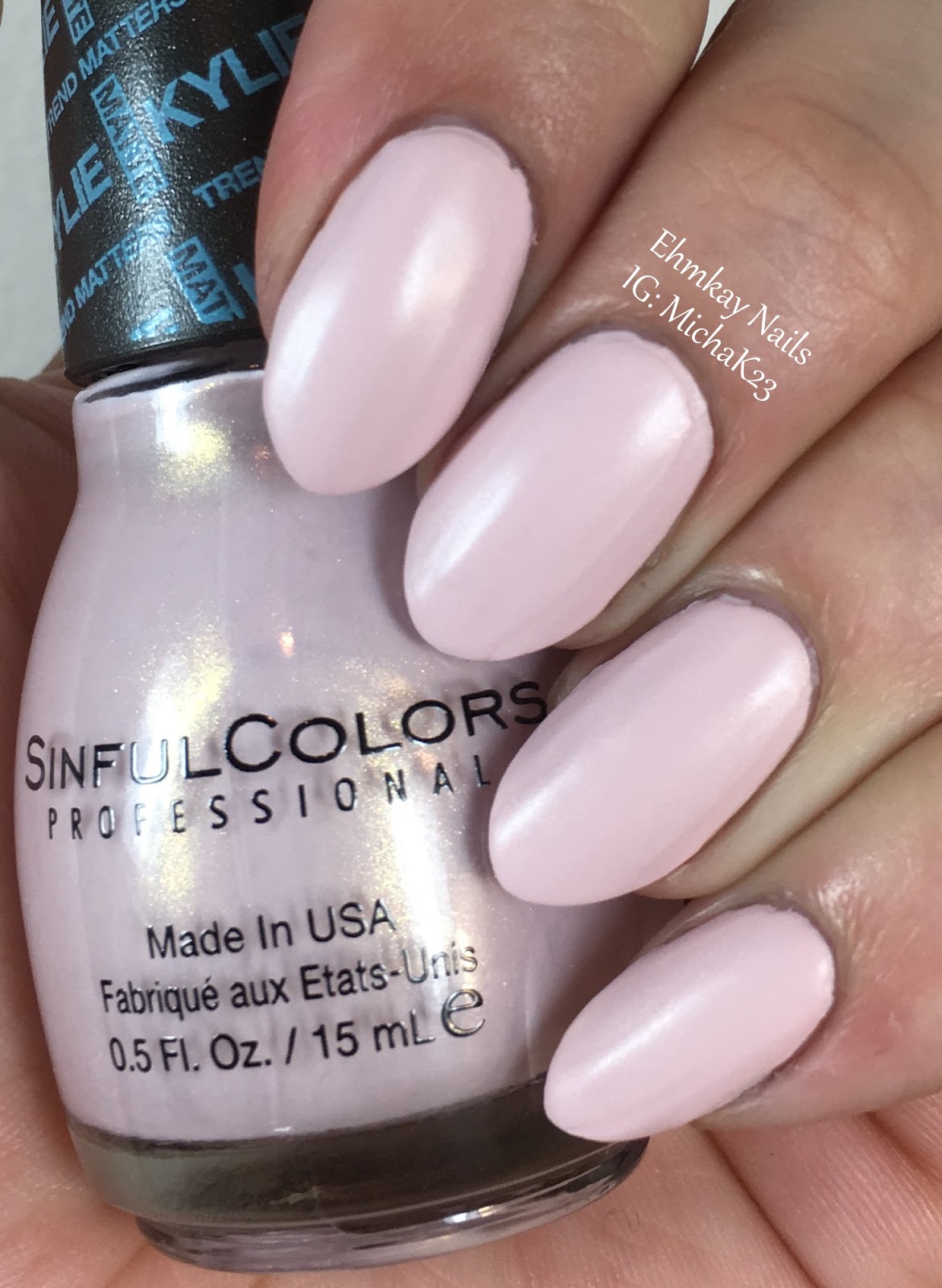 ehmkay nails Sinful Colors Kylie Jenner Trend Matters Pure Satin Matte