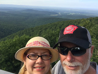 Charlie and me at the overlook Selfie of Charlie and me at the Lovers' Leap overlook