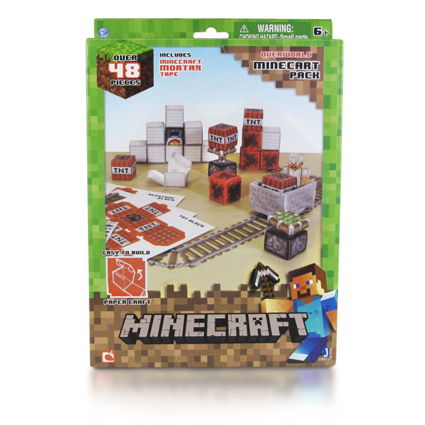 MINECRAFT OVERWORLD UTILITY PACK Easy To Build Paper Craft Kit 30