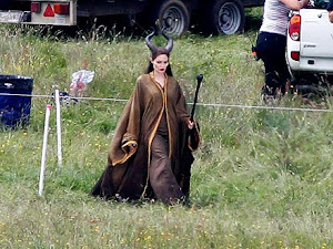 Angelina Jolie 'Fully Staffed' on the Set of Maleficent: Photo