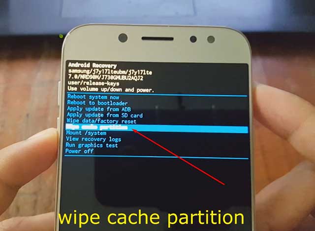 wipe cache partition wipe cache partition