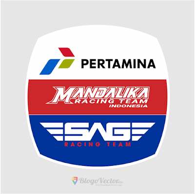 Pertamina Mandalika SAG Team Logo Vector