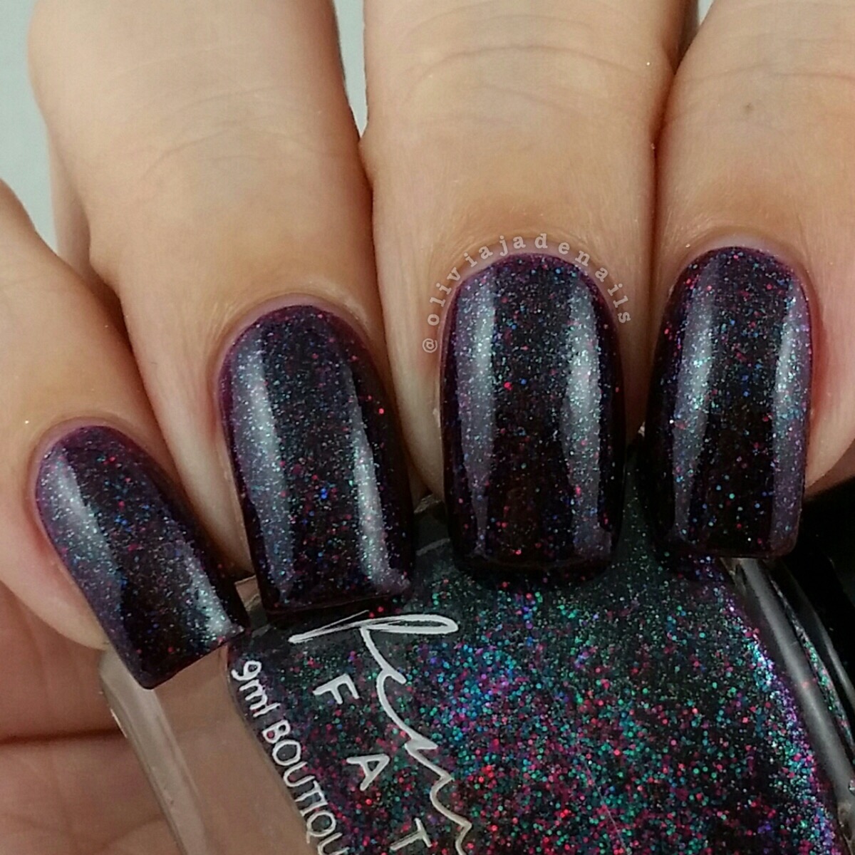 Femme Fatale Cosmetics Wine & Dandy swatched by Olivia Jade Nails