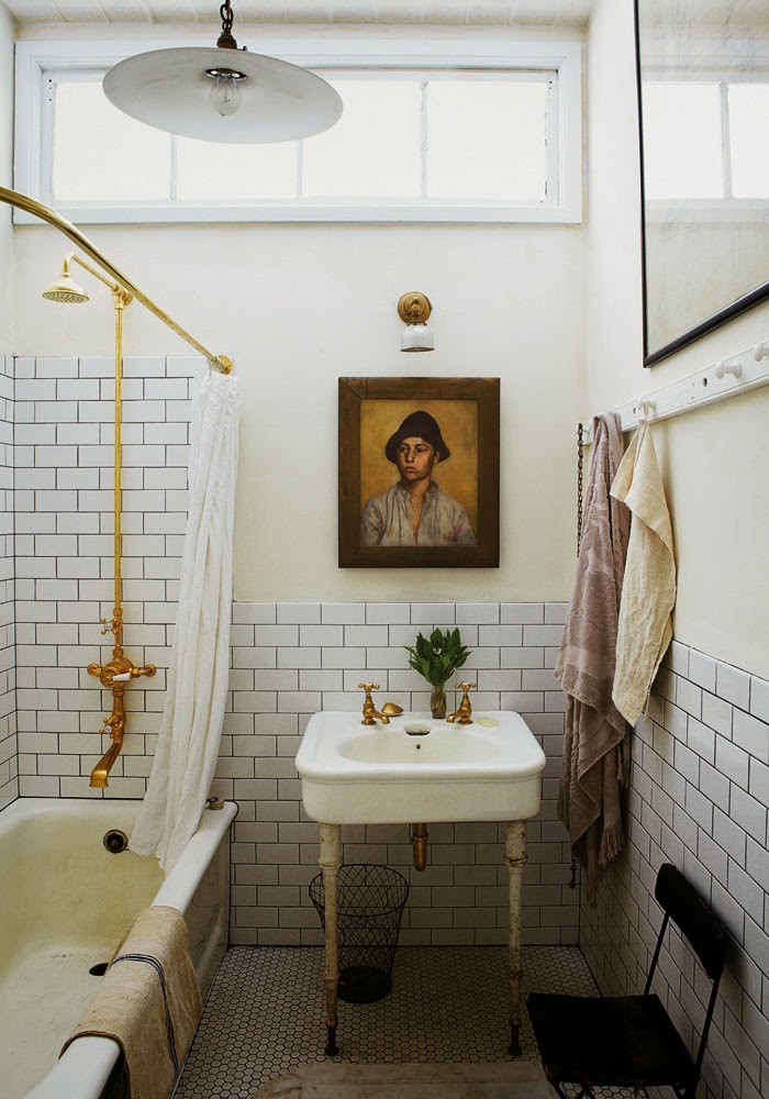 🥇 30 baños vintage para inspirarte