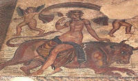 Mosaico romano del periodo imperial.  Museo arqueológico de Esparta