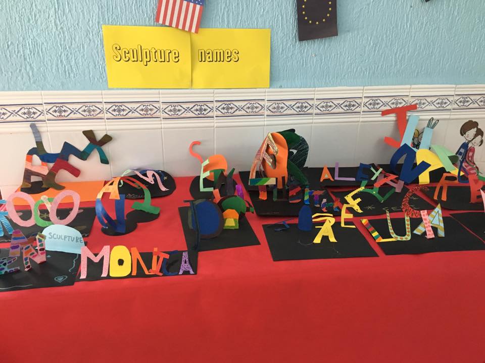 OUR ENGLISH CLASS Sculpture names