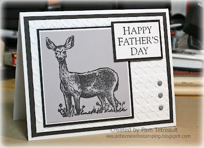 airbornewife stampin up ctmh herringbone doe father's day rubber stamping