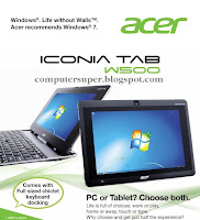 Acer ICONIA TAB A501 Driver Download For Windows Acer ICONIA TAB A501 Driver Download For Windows