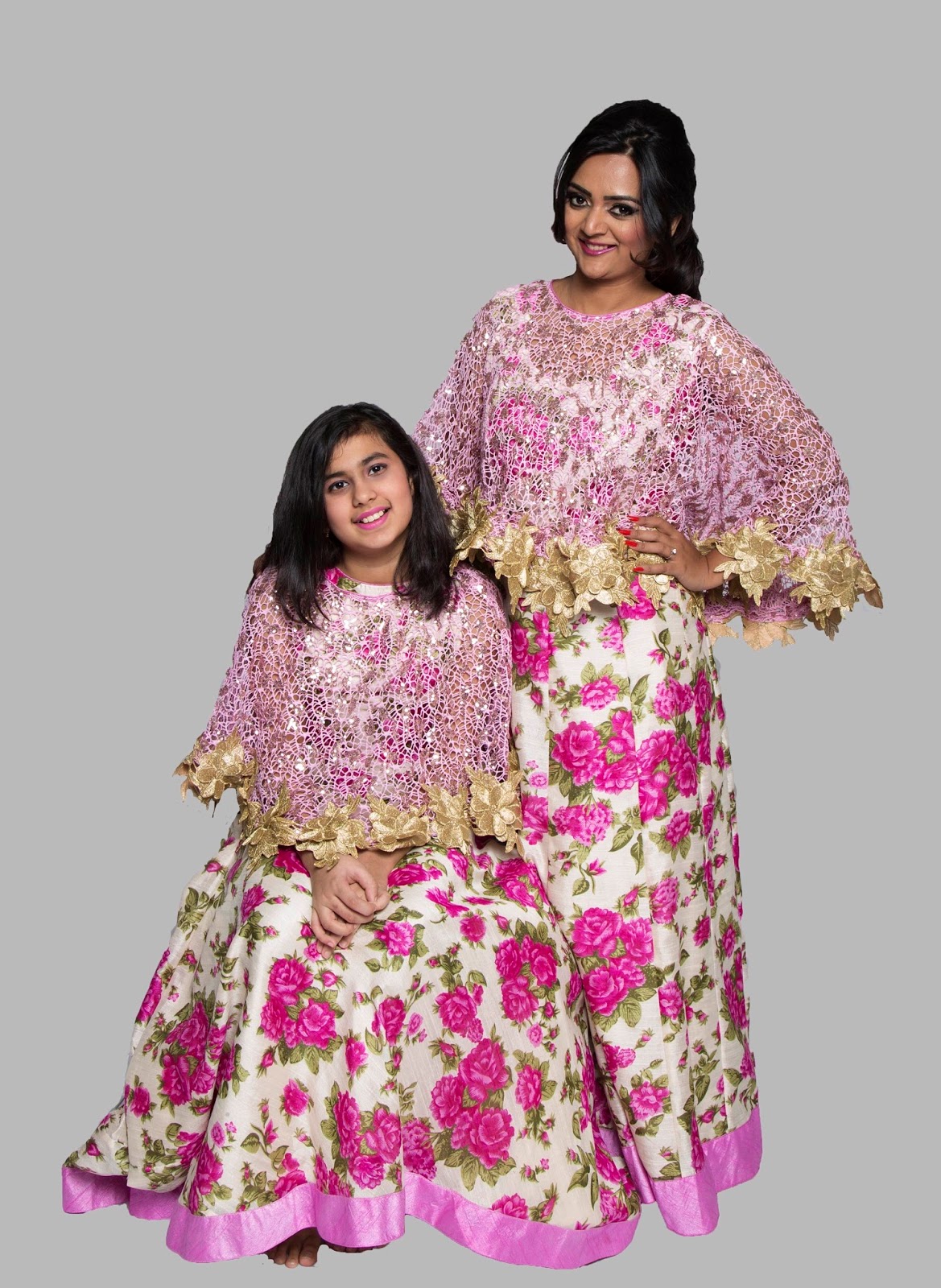 Floral Maxi Dress for Spring , floral dresses, similar dresses for sisters, two girls wearing same dresses, 2016 floral trend