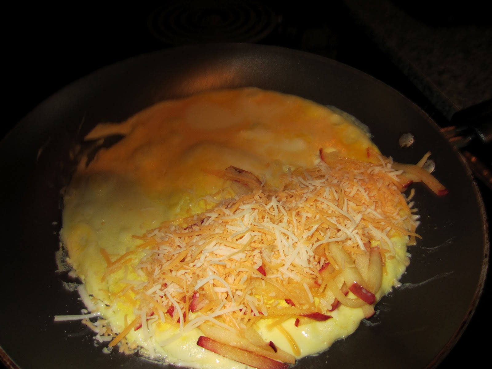 Apple Cheese Omelet